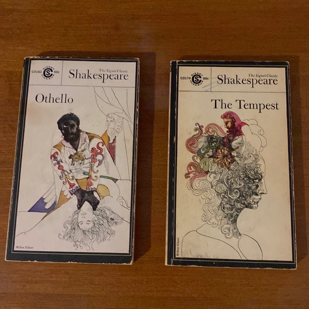 Othello and The Tempest by William Shakespeare - Vintage book bundle